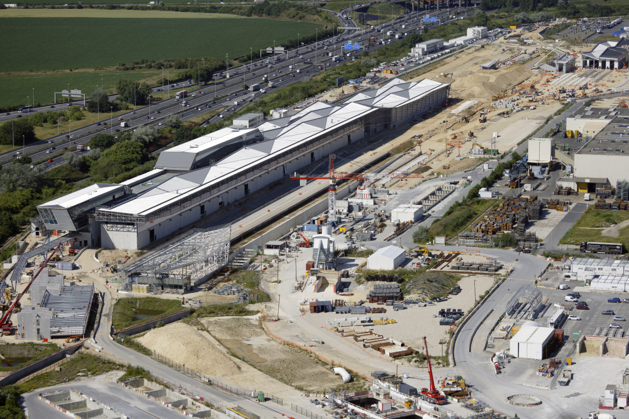 Le Site de Maintenance des Infrastructures vu du ciel