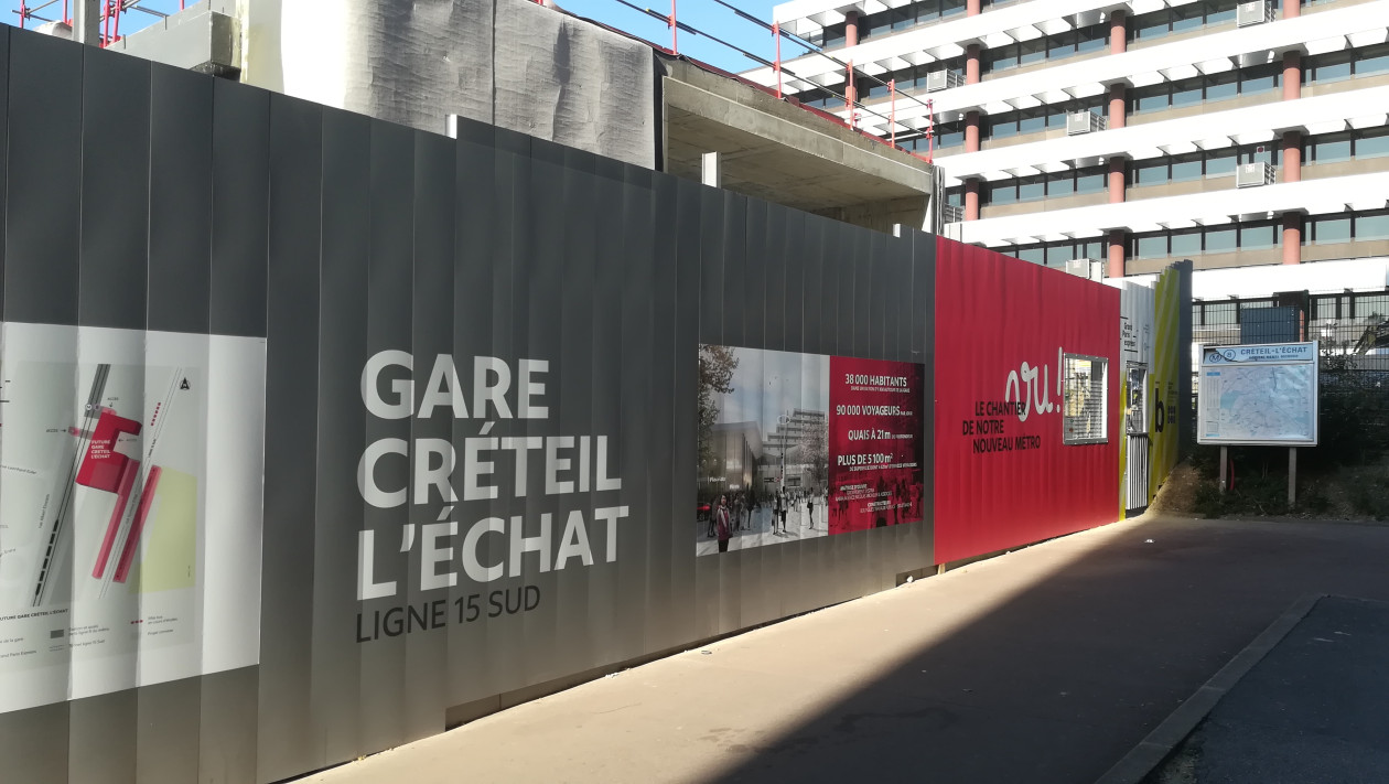 Le dévoiement de réseaux d’eau et de chauffage au niveau de la rue Gustave Eiffel à Créteil