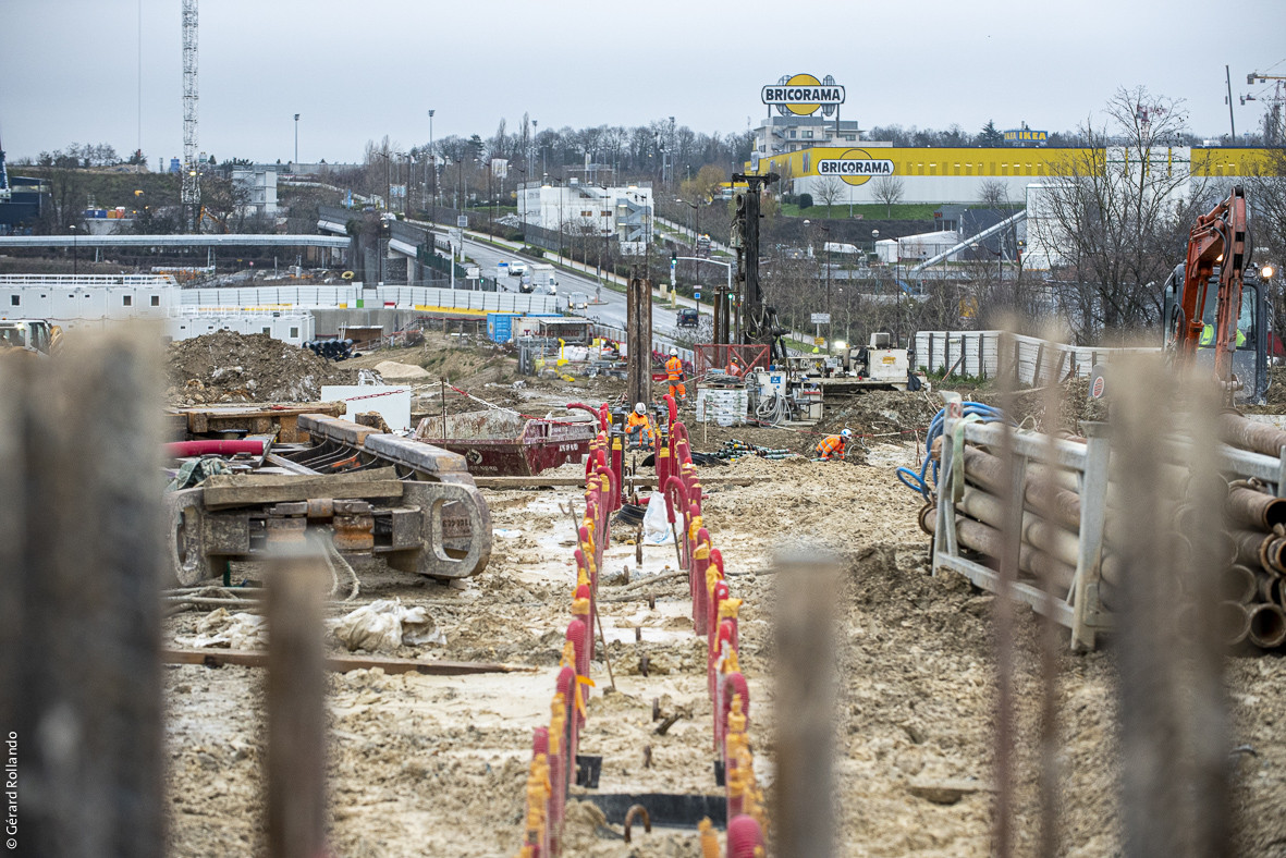 Construction des parois moulées