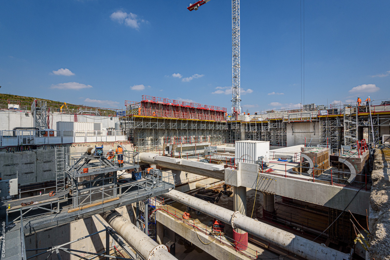 Vue du chantier de la future gare Bry - Villiers - Champigny du Grand Paris Express