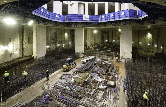 Le 29 septembre 2021, au fond de la gare Saint-Maur - Créteil