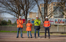 Les 4 agents de proximité de la 15 Est 