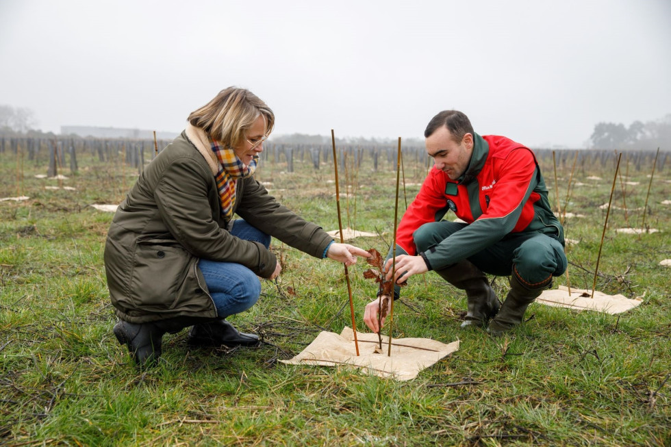 Stéphanie Dagniaux, chef de projet au SMAPP, avec Joseph Passot, chef de projet à l'ONF