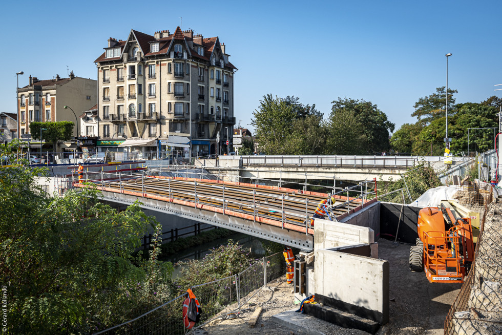 Gare Sevran – Livry : le chantier du nouveau pont