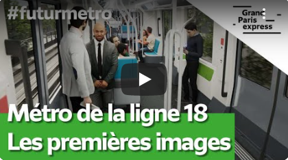 Premières images du design du matériel roulant de la ligne 18