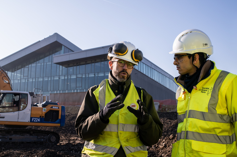 Centre d'Exploitation Aulnay : arrivée des terres revégétalisées 