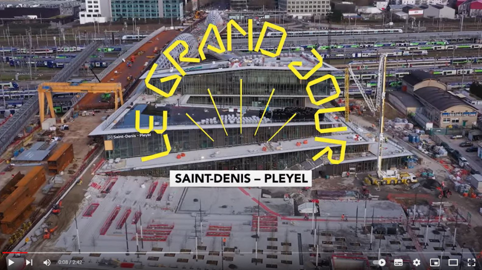 Les travaux de la gare Saint-Denis – Pleyel en vidéo