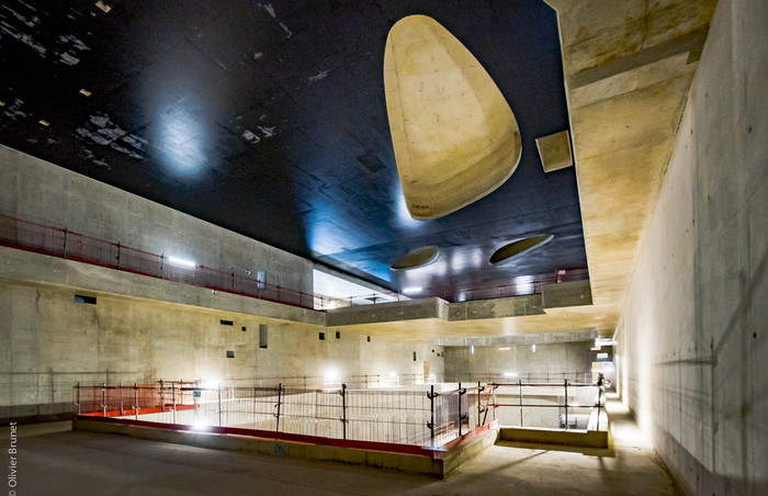 La construction de l’espace souterrain de la gare Vitry Centre est désormais finalisée.