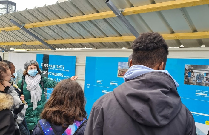 Les jeunes Thiaisiens ont pu découvrir les grandes étapes de construction de la gare Fort d’Issy – Vanves – Clamart