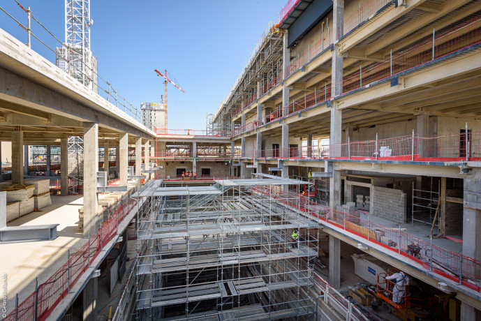 Le bâtiment voyageur de la gare Saint-Denis - Pleyel 