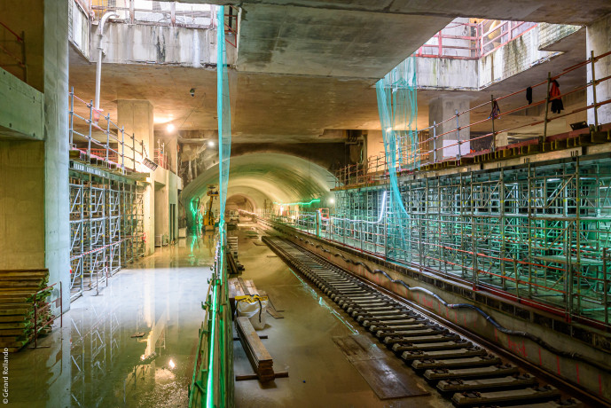 Le niveau quai de la gare du Vert de Maisons