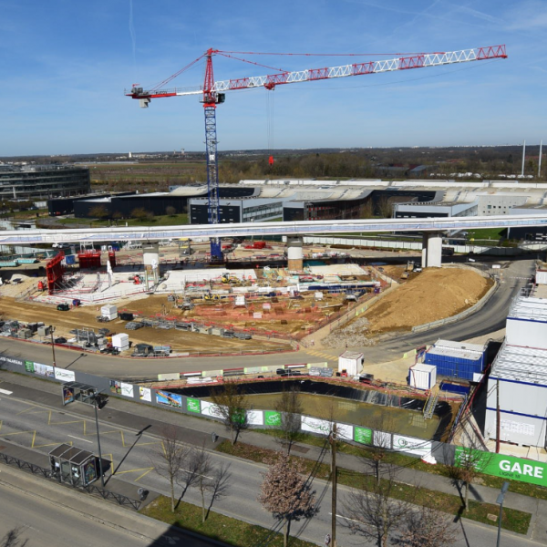 Chantier gare Palaiseau